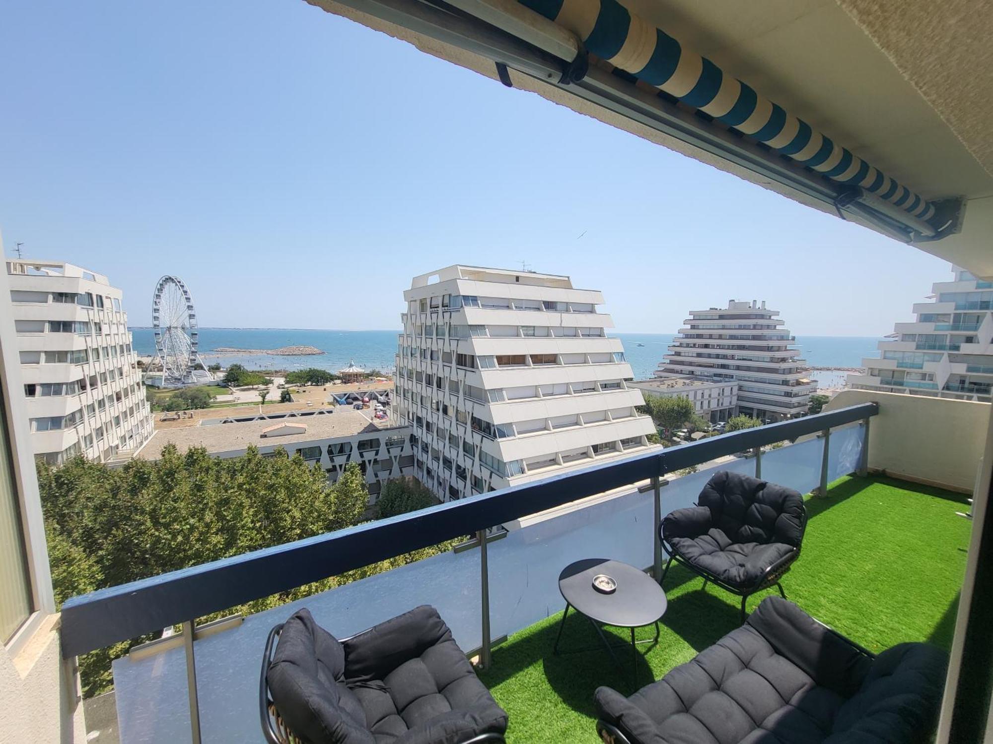 Appartement Lumineux Avec Vue Sur Mer A 50 M De La Plage Et Du Centre La Grande Motte Dış mekan fotoğraf