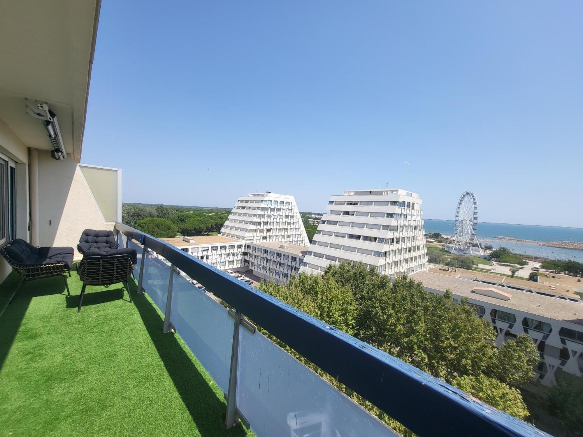 Appartement Lumineux Avec Vue Sur Mer A 50 M De La Plage Et Du Centre La Grande Motte Dış mekan fotoğraf